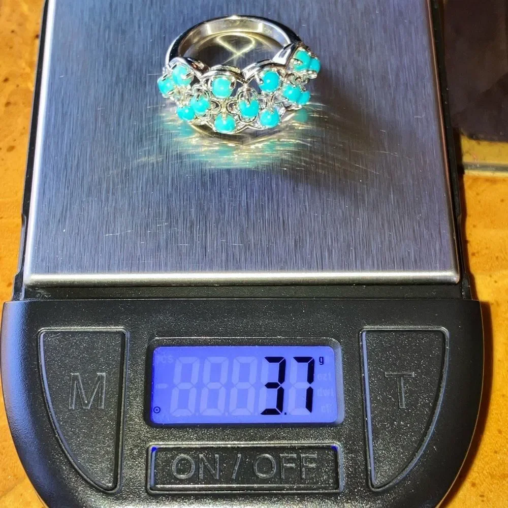 Sleeping Beauty Turquoise Sterling Silver Ring Size 6
